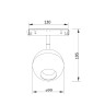 Трековый светильник MAYTONI BALL TR028-2-15W4K-B