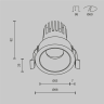 Встраиваемый светильник MAYTONI DIP HIGHT DL123-10W-4K-B